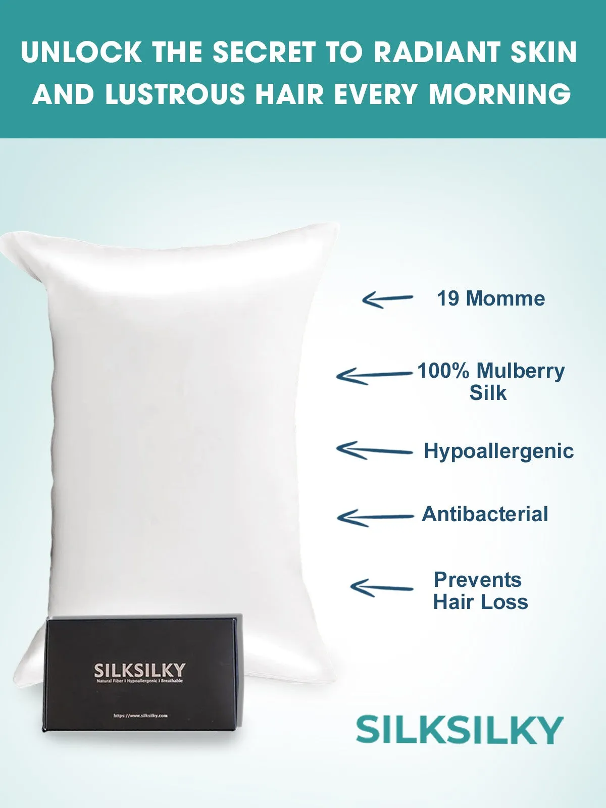 Hidden Zipper Elegance Mulberry Pillowcase Bundle