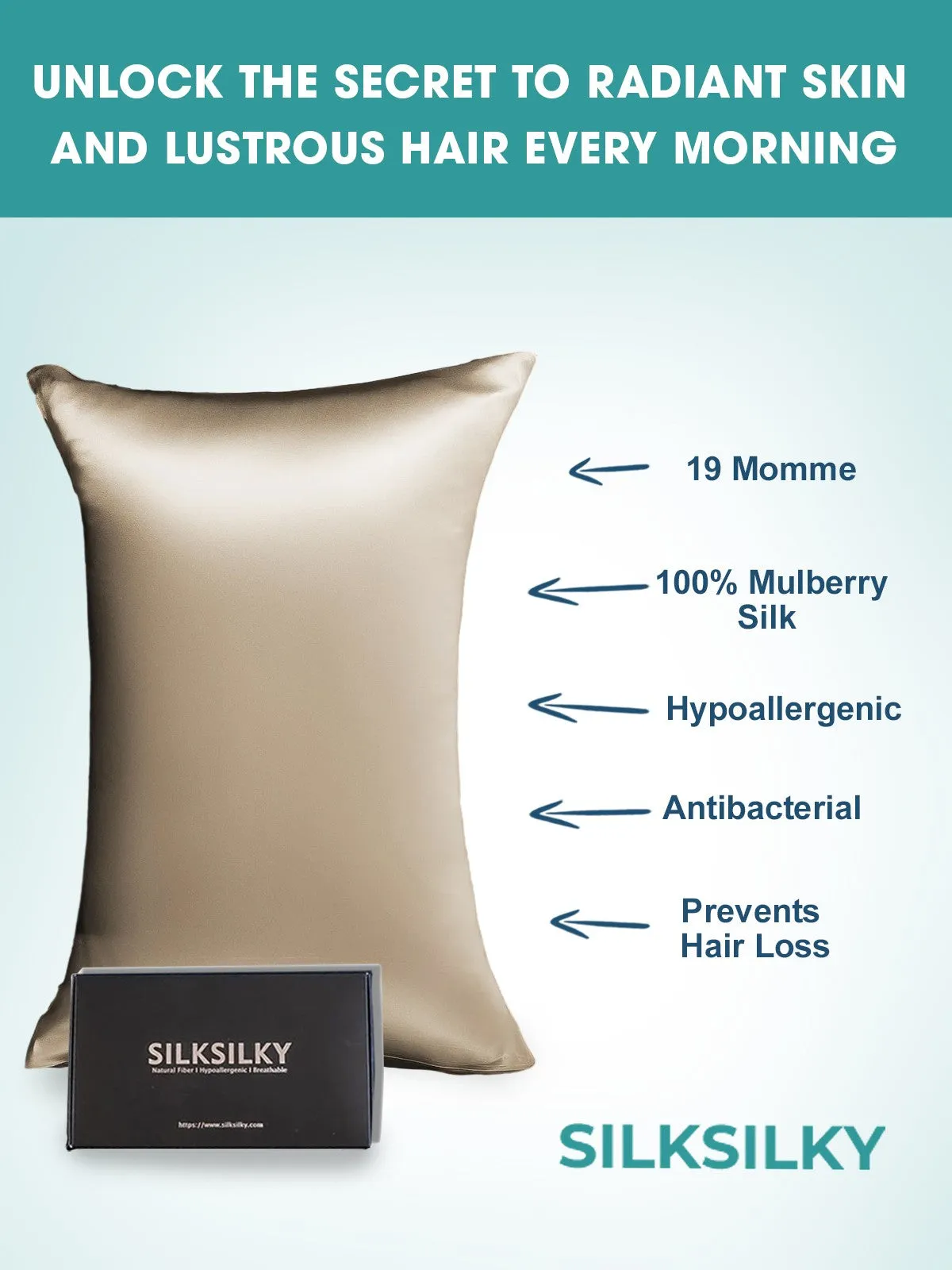 Hidden Zipper Elegance Mulberry Pillowcase Bundle