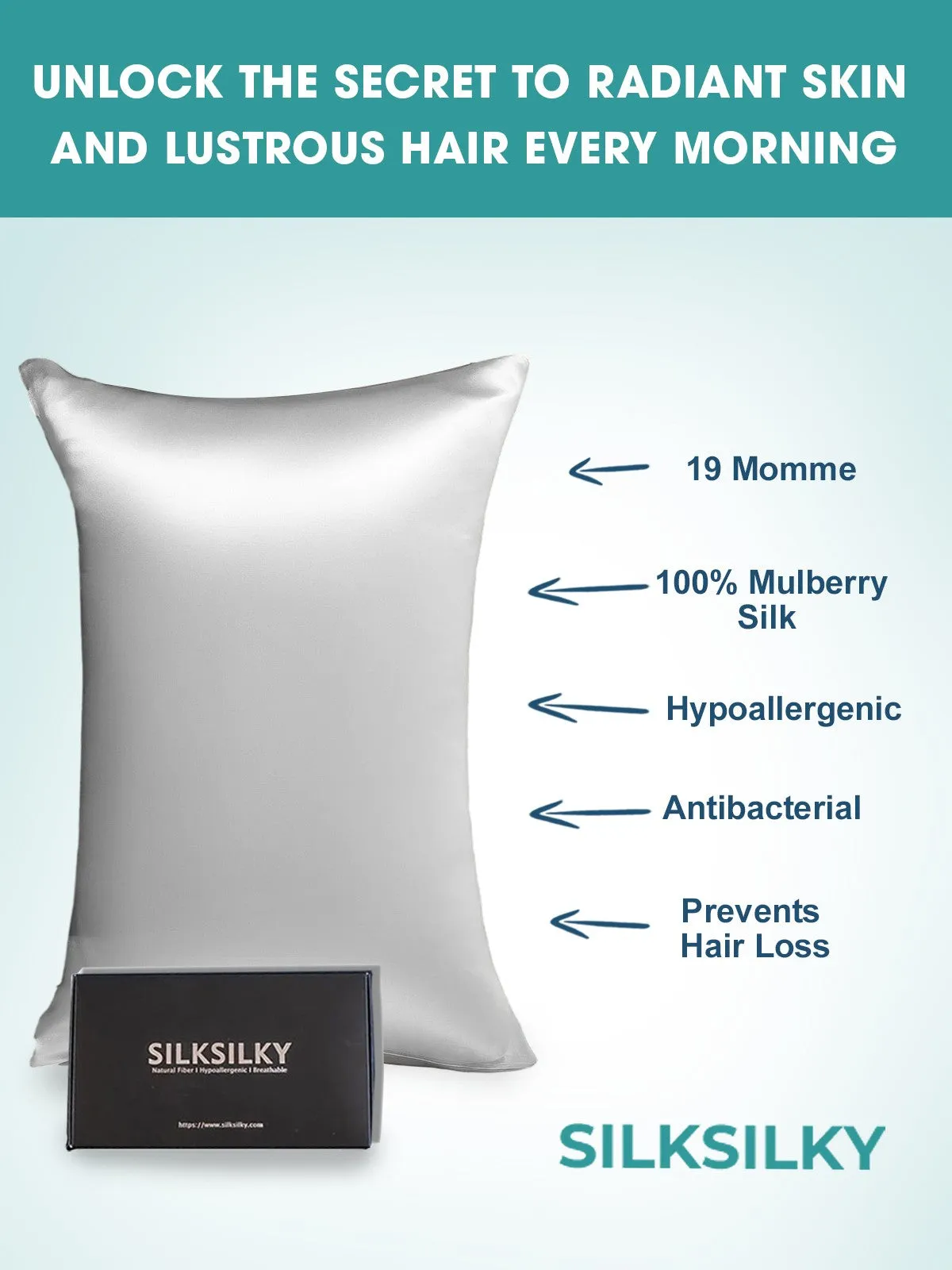 Hidden Zipper Elegance Mulberry Pillowcase Bundle