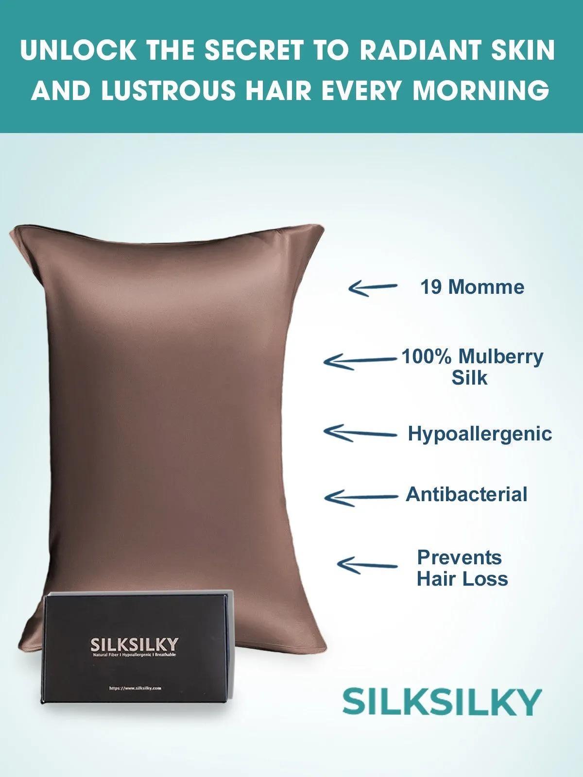 Hidden Zipper Elegance Mulberry Pillowcase Bundle