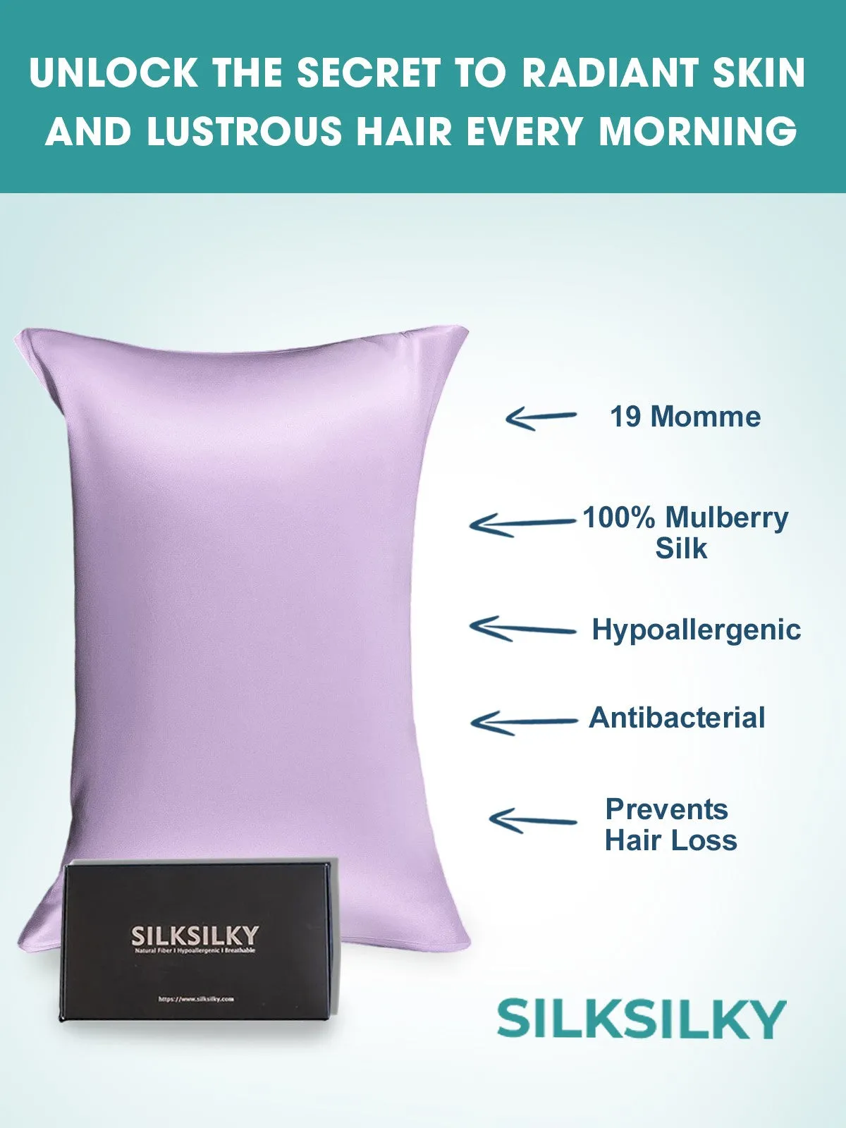 Hidden Zipper Elegance Mulberry Pillowcase Bundle