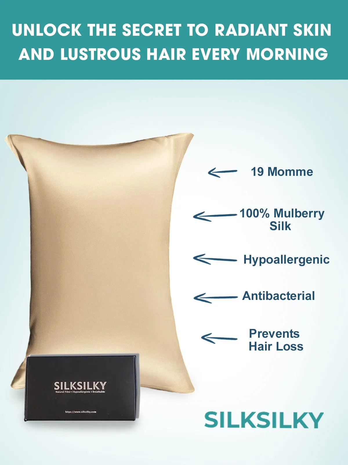 Hidden Zipper Elegance Mulberry Pillowcase Bundle