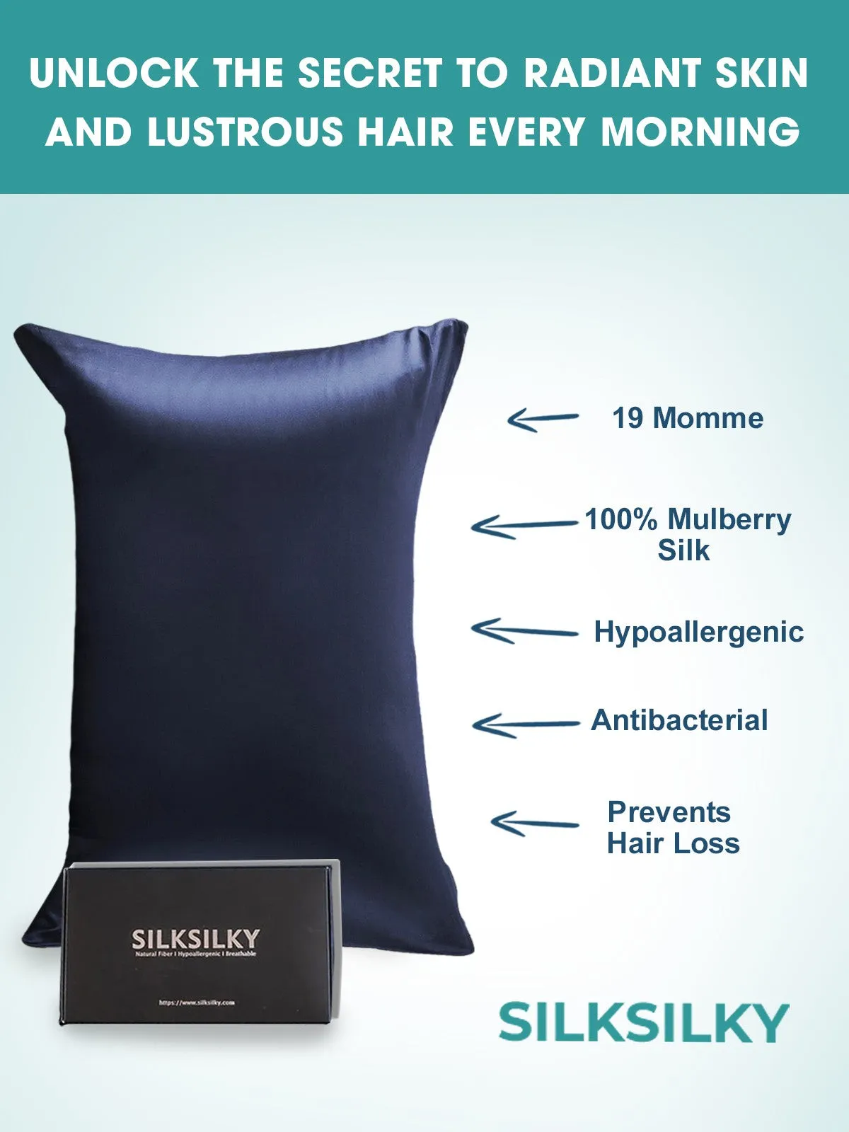 Hidden Zipper Elegance Mulberry Pillowcase Bundle