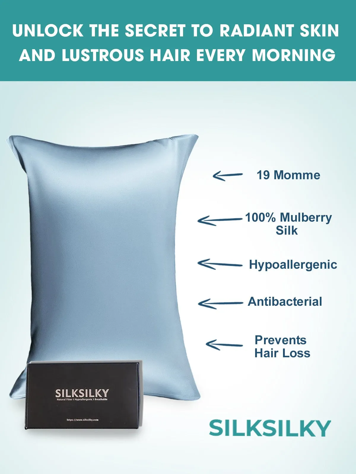 Hidden Zipper Elegance Mulberry Pillowcase Bundle