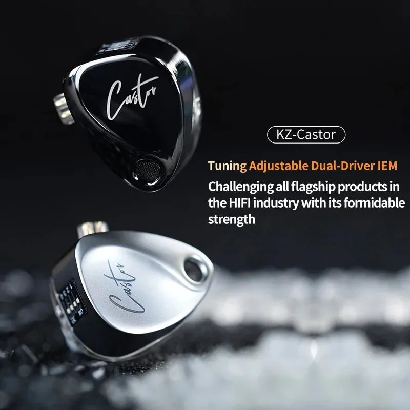 High-end In-Ear HiFi Earphone - 2DD Dynamic   Balanced Armature, Monitor Headphone with Noise Cancelling Earbuds