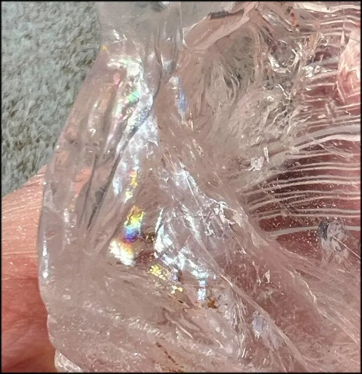 ~High Quality~ QUARTZ Unicorn Bust with Hematite, Rainbows - with Synergy 5  years
