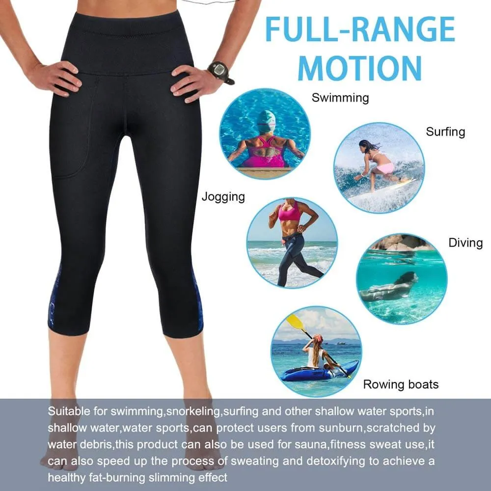 High Waist Women Neoprene Wetsuit Pants water sport pants
