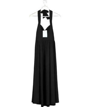 Hill House Black The Fleur Midi Dress UK XS