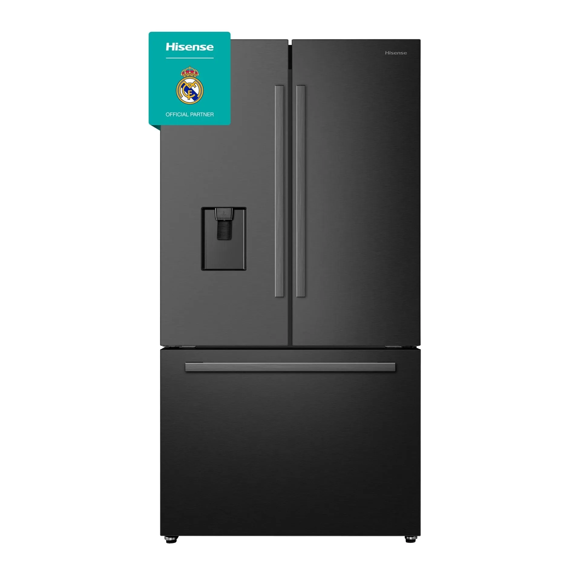 Hisense 575L Black Stainless Steel French Door Fridge H760FSB-WD