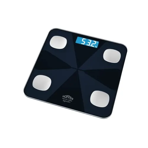 Hoffen India HO19 Electronic Digital Personal Body Bathroom Weighing scale, Weight machine Battery Included , 2 Years Warranty ( Legender series Addition)