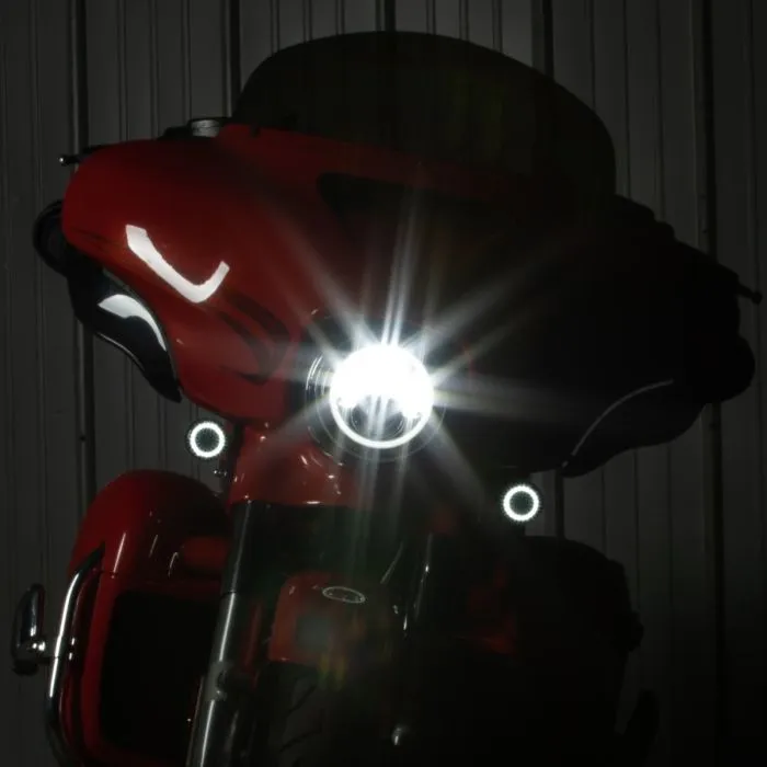 HOGWORKZ® HALOMAKER® LED Front Turn Signals for Harley-Davidson® | 1157 Base, Bullet Lens