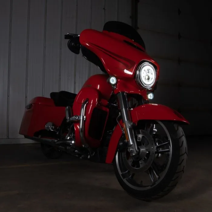 HOGWORKZ® HALOMAKER® LED Front Turn Signals for Harley-Davidson® | 1157 Base, Bullet Lens
