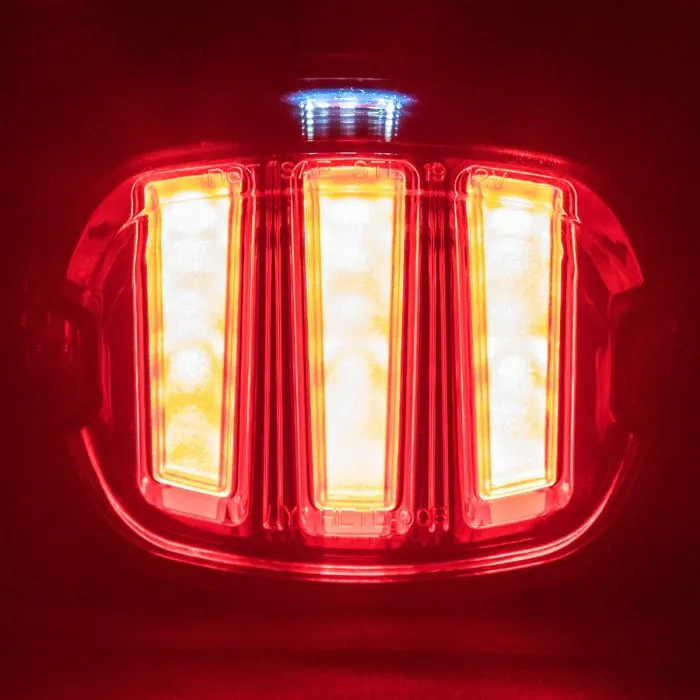 HOGWORKZ® Ignitez LED Taillight w/ Plate Light | Chrome