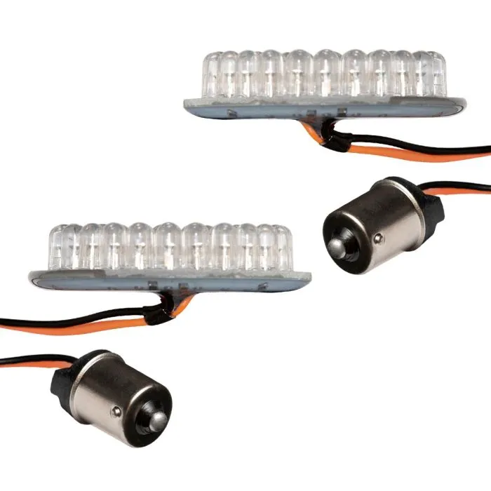 HOGWORKZ® LED Rear Turn Signals for Harley-Davidson® | 1156 Base, Bullet Lens