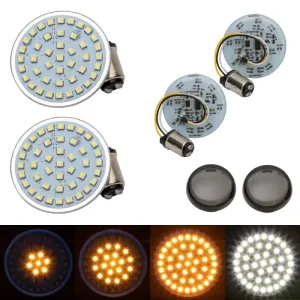 HOGWORKZ® Sequentialz™ LED Front Turn Signals for Harley-Davidson® | 1157 Base, Bullet Lens