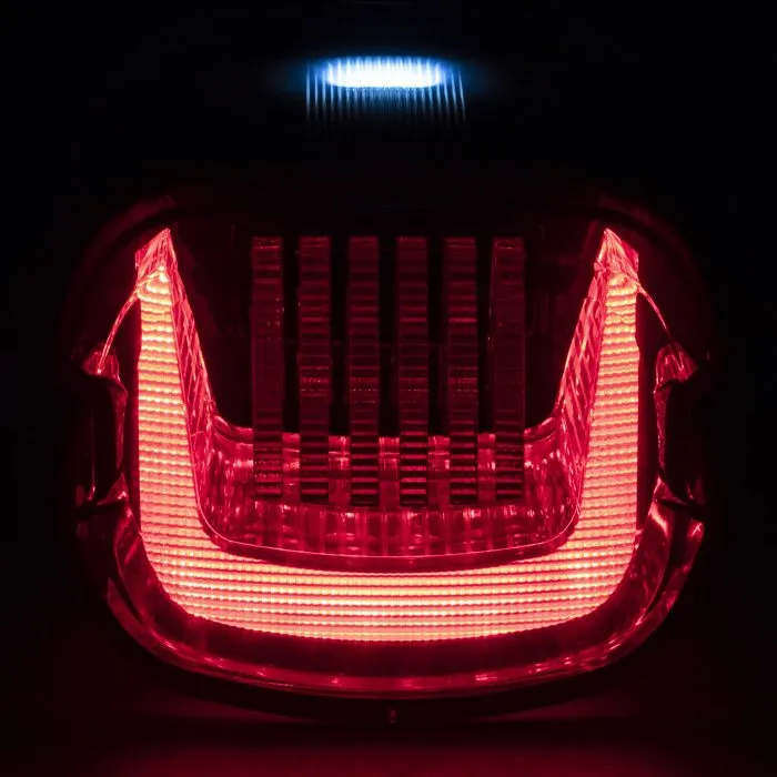 HOGWORKZ® Uproar Sequential LED Taillight w/ Plate Light | Smoked