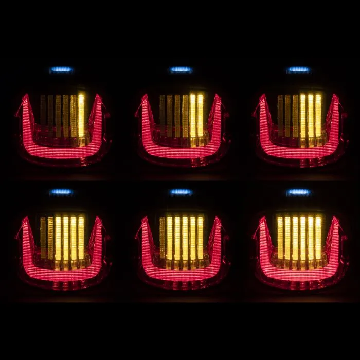 HOGWORKZ® Uproar Sequential LED Taillight w/ Plate Light | Smoked