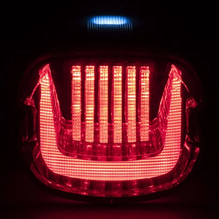HOGWORKZ® Uproar Sequential LED Taillight w/ Plate Light | Smoked