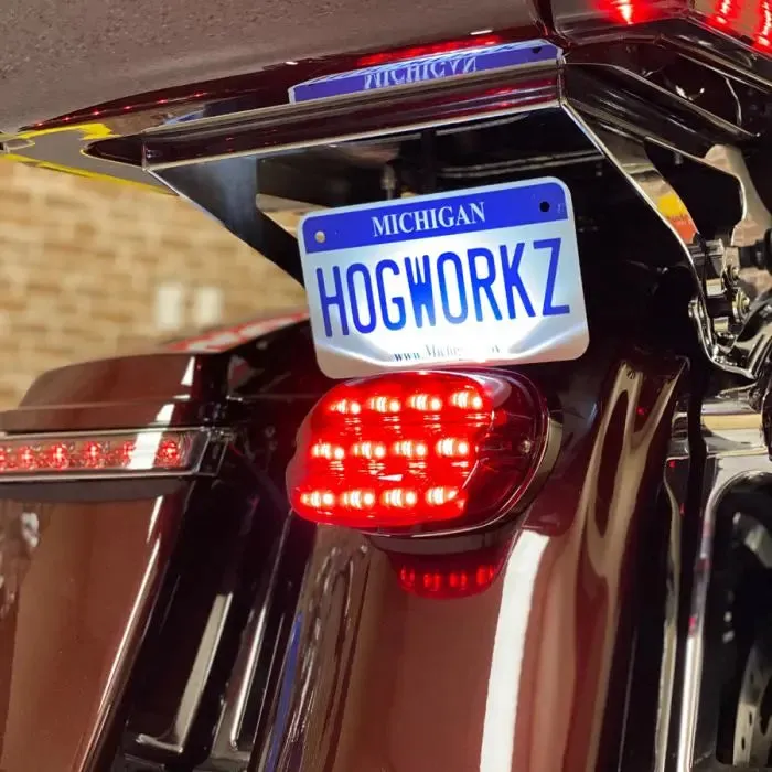 HOGWORKZ® Xtreme LED Taillight w/ Plate Light | Red