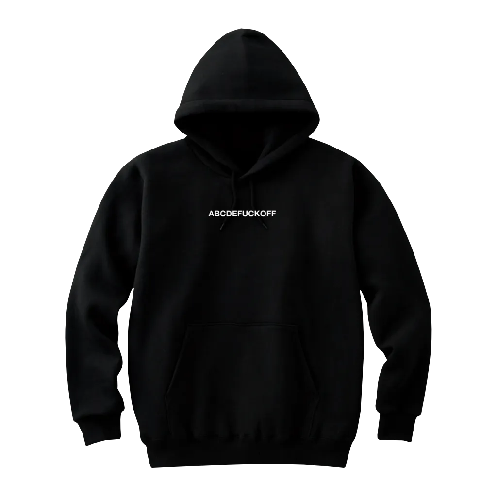 Hoodie, Abcdefuckoff