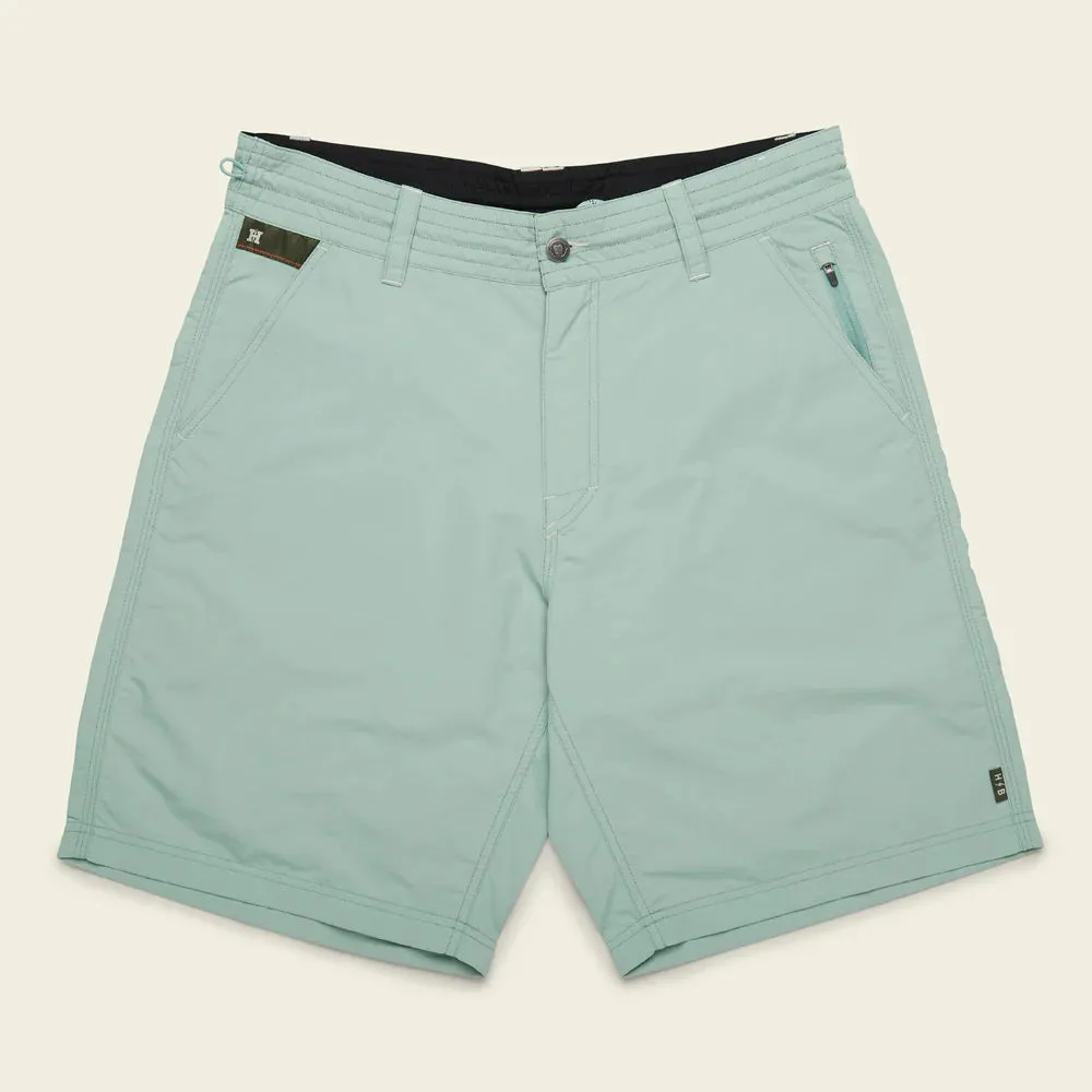 Horizon Hybrid Shorts 2.0 in Granite Green