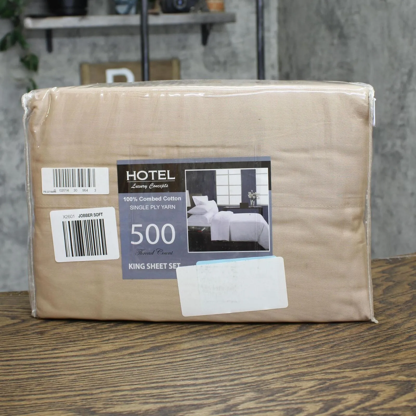 Hotel Concepts Luxury 500 Tc Solid Sateen Sheet Set 7233002 Taupe Brown King