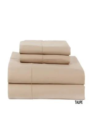 Hotel Concepts Luxury 500 Tc Solid Sateen Sheet Set 7233002 Taupe Brown King