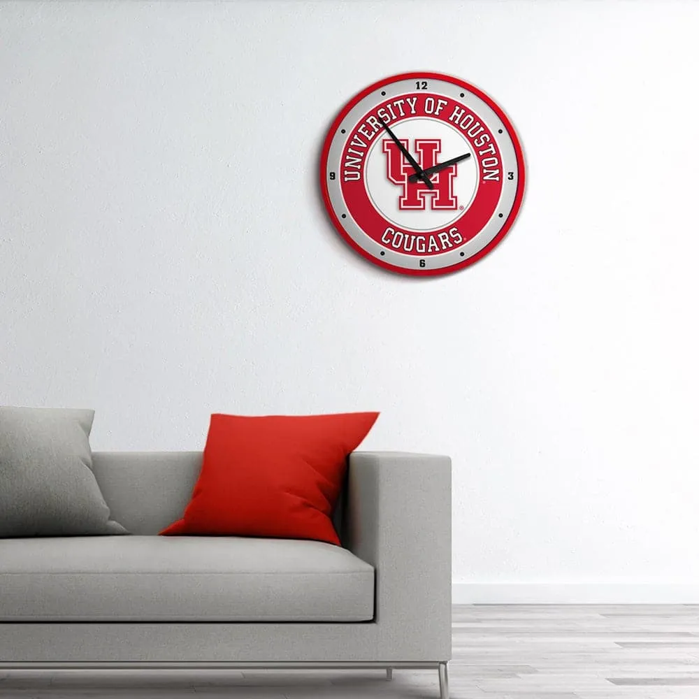 Houston Cougars: Modern Disc Wall Clock