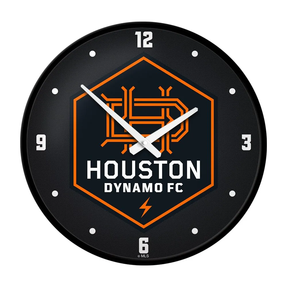 Houston Dynamo: Modern Disc Wall Clock
