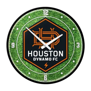 Houston Dynamo: Pitch - Modern Disc Wall Clock