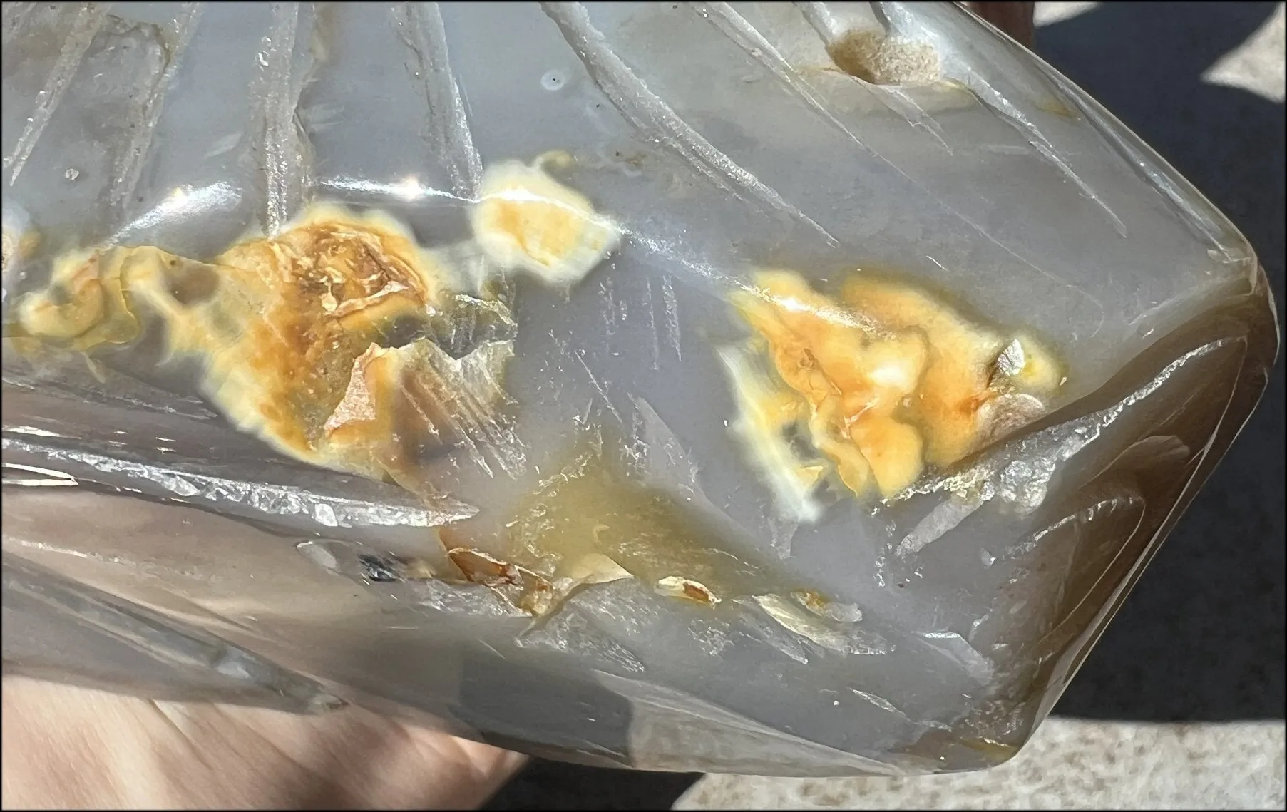 HUGE 7lbs  Dendritic Agate OWL Family Carving with Moss Agate inclusions