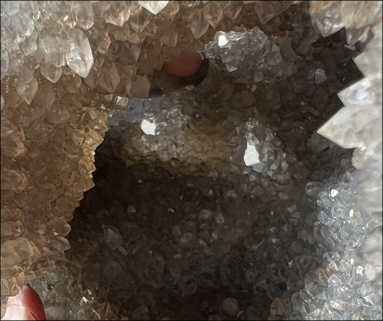HUGE Agate Geode Crystal Skull with Fantastic Druzy crystals, Dendritic inclusions - 14lbs 8 3/4