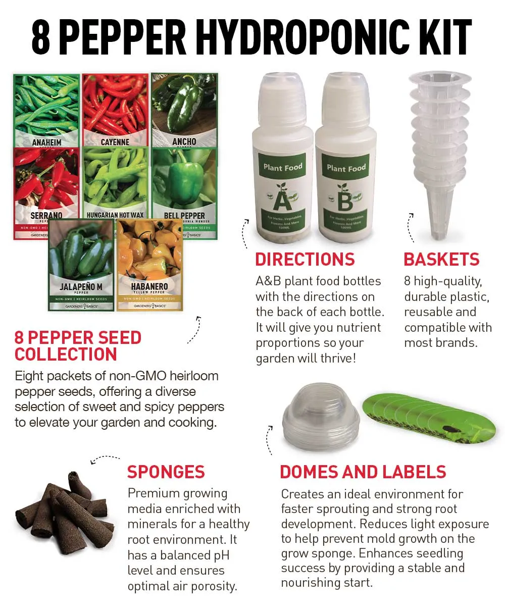 Hydroponic Pepper Growing Kit