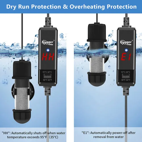 Hygger - Submersible Tube Aquarium Heater