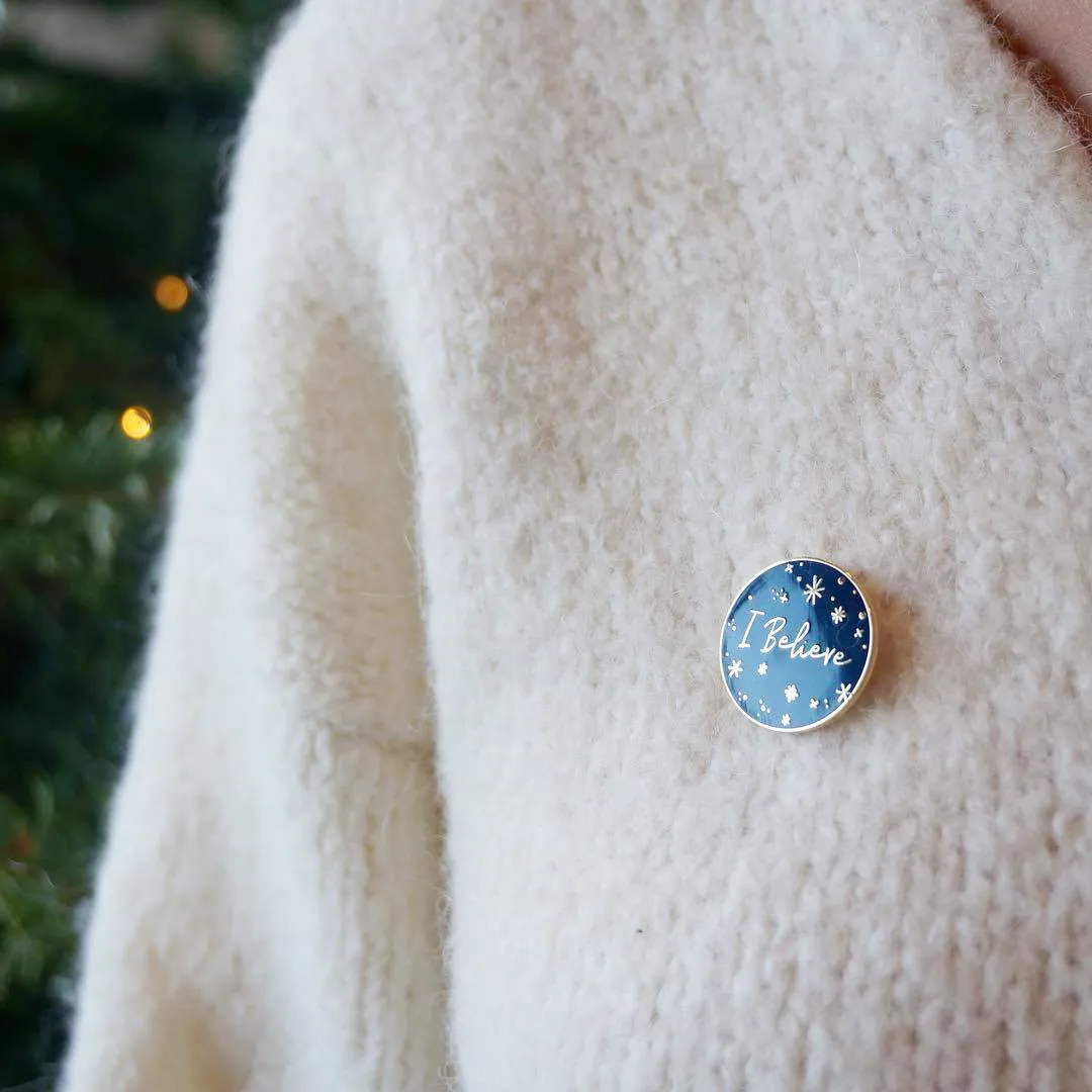 I Believe Iron On Woven Patch