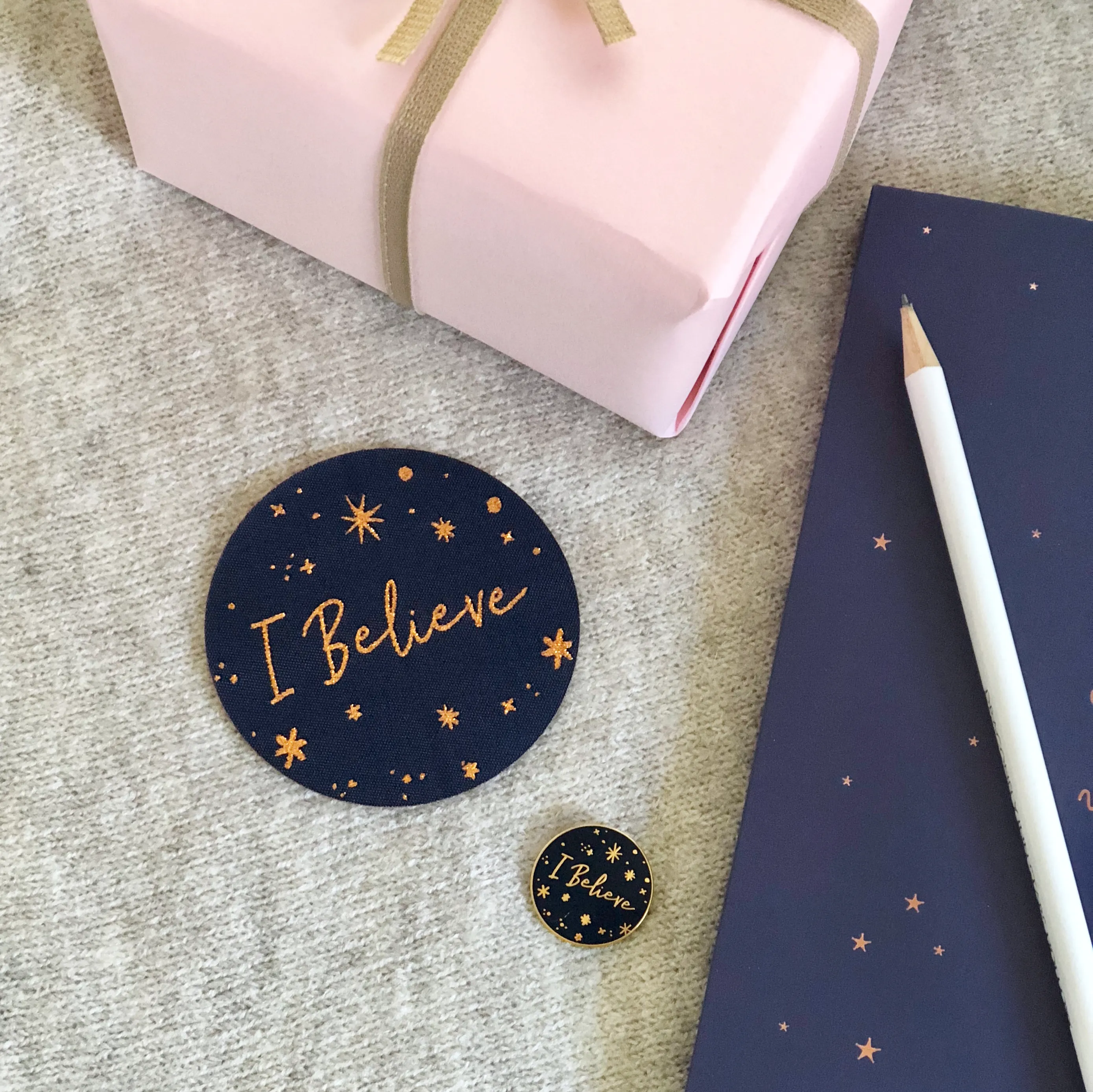 I Believe Iron On Woven Patch