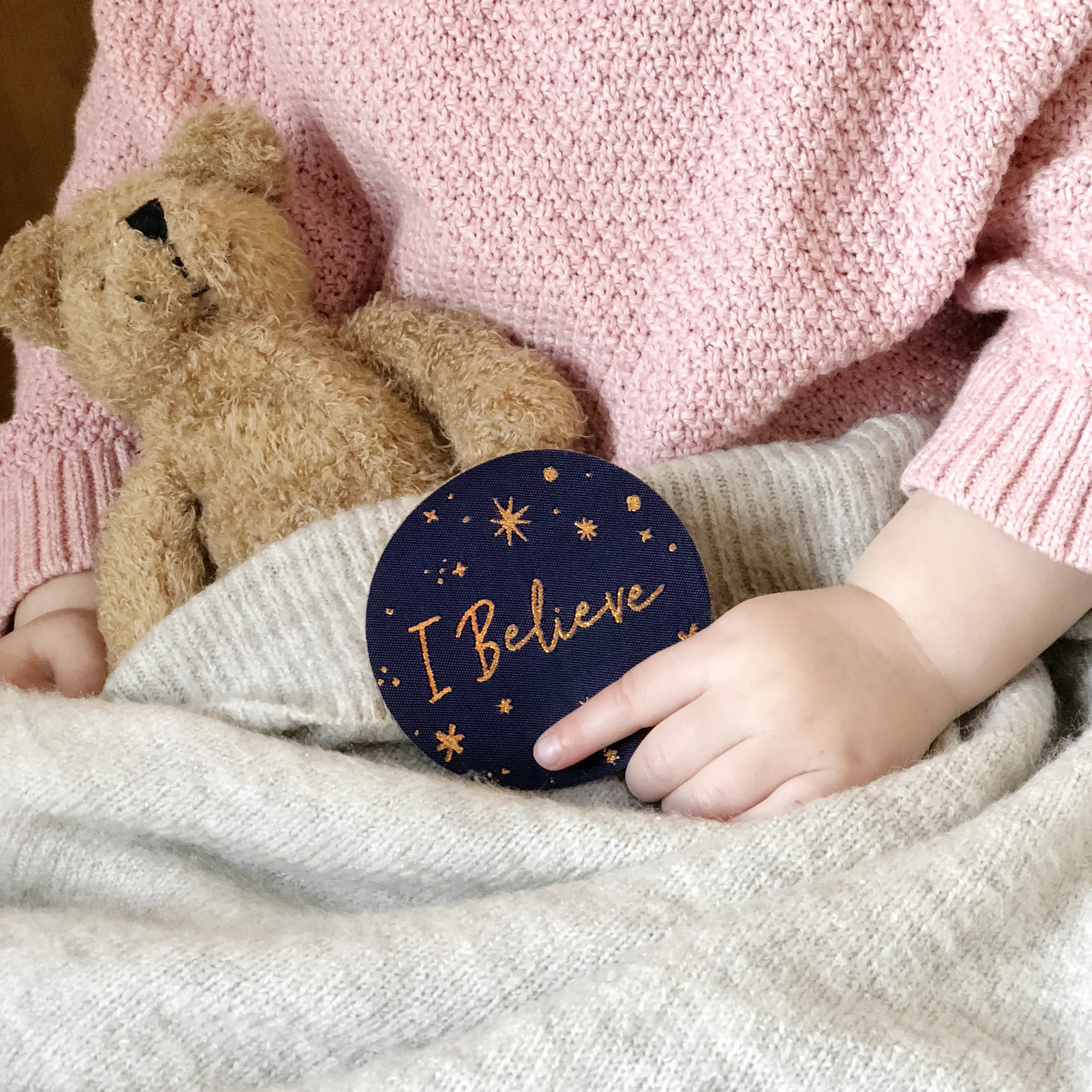 I Believe Iron On Woven Patch