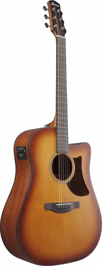 Ibanez AAD50CE Light Brown Sunburst Low Gloss Advanced Acoustic Guitar
