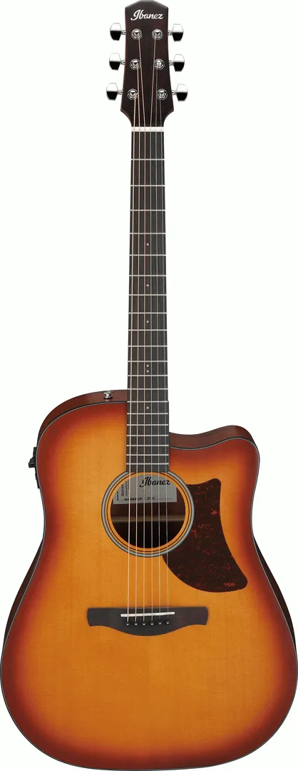 Ibanez AAD50CE Light Brown Sunburst Low Gloss Advanced Acoustic Guitar