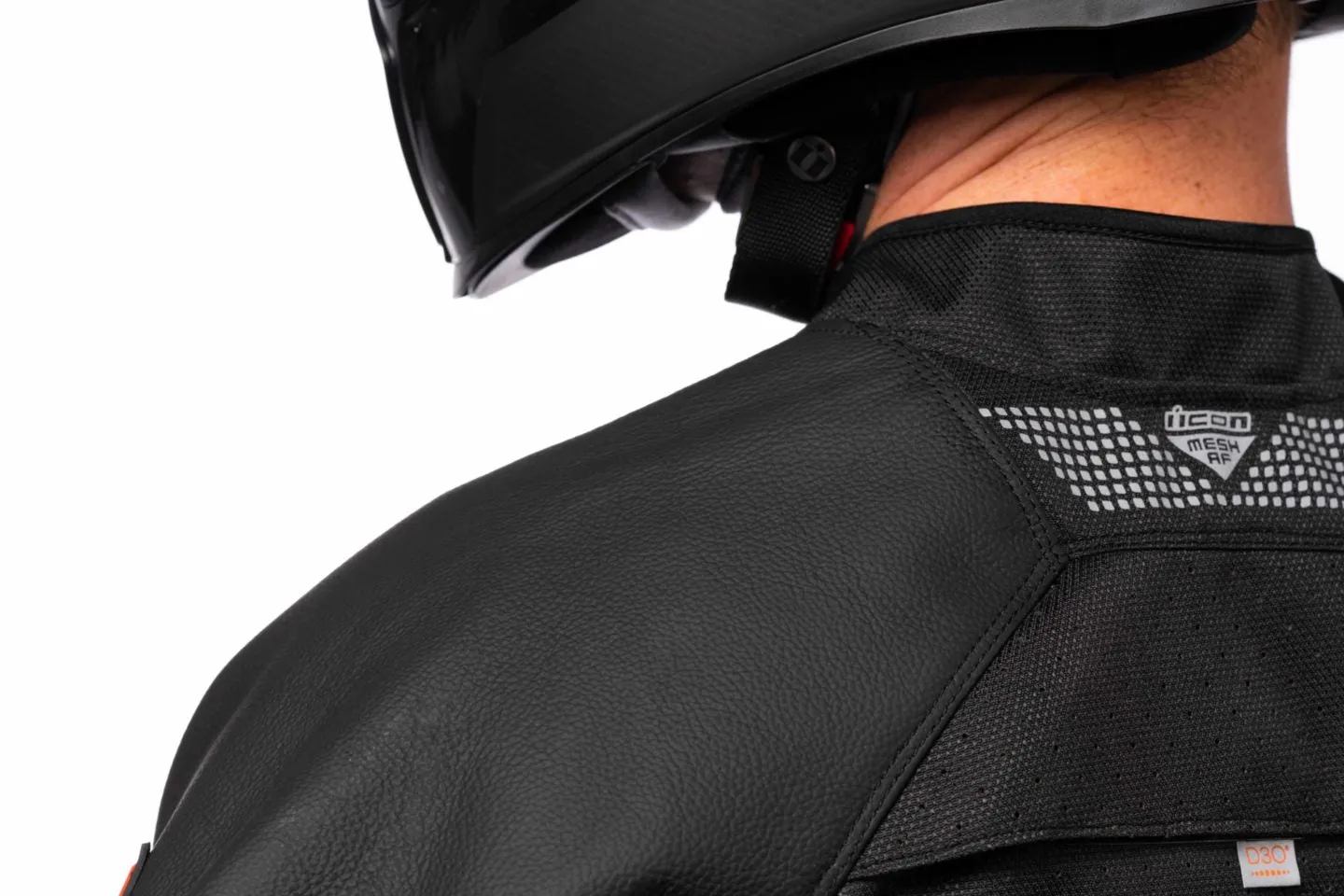 Icon Mesh AF Leather Jacket - Red