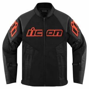 Icon Mesh AF Leather Jacket - Red