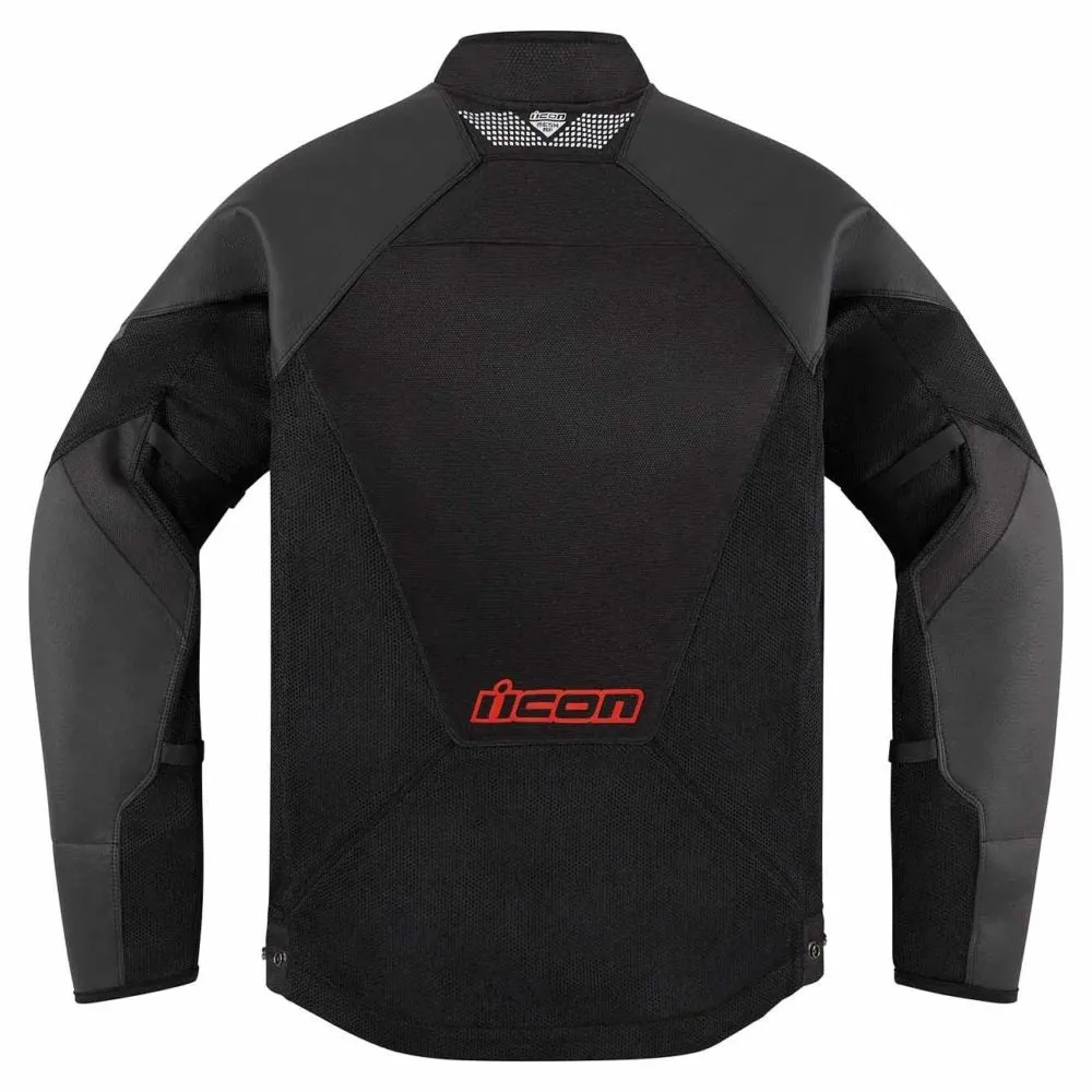 Icon Mesh AF Leather Jacket - Red