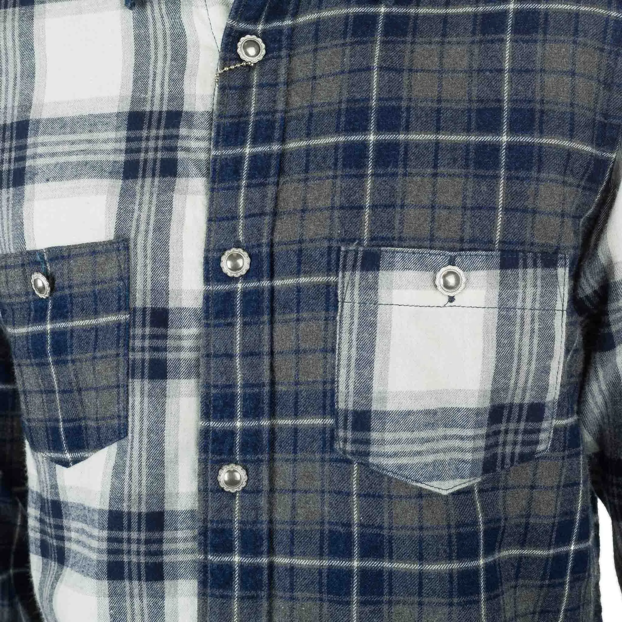 Indigo Check Shirt Grey
