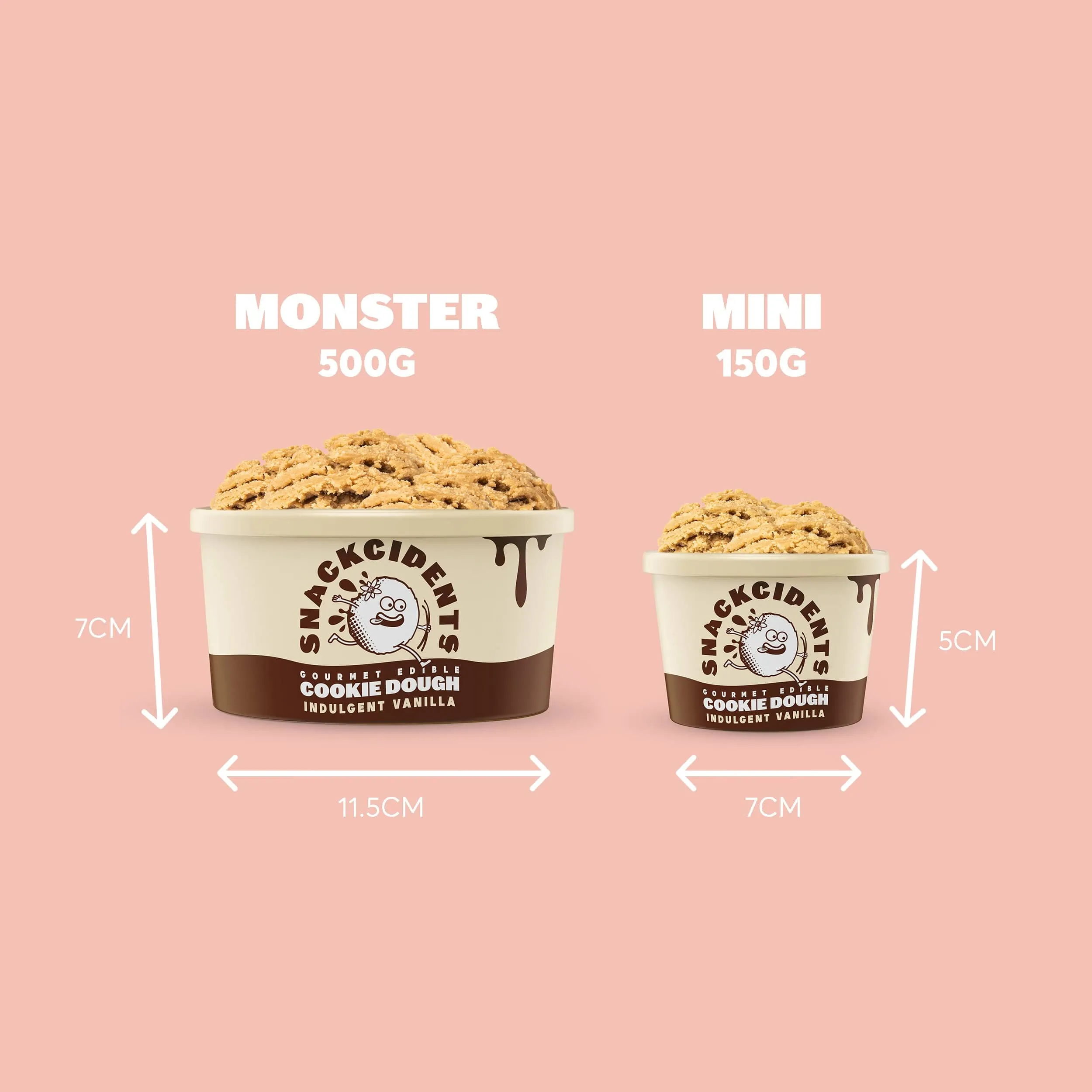 Indulgent Vanilla Edible Cookie Dough 150g Tub (VEGAN)