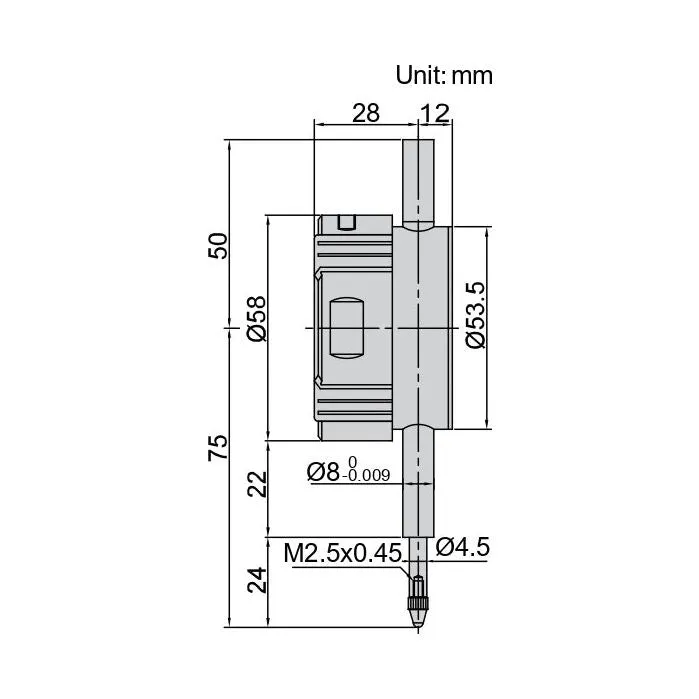Insize Bore Gauge Digital Indicator 12.7mm/0.5" Range Series 2108-10F