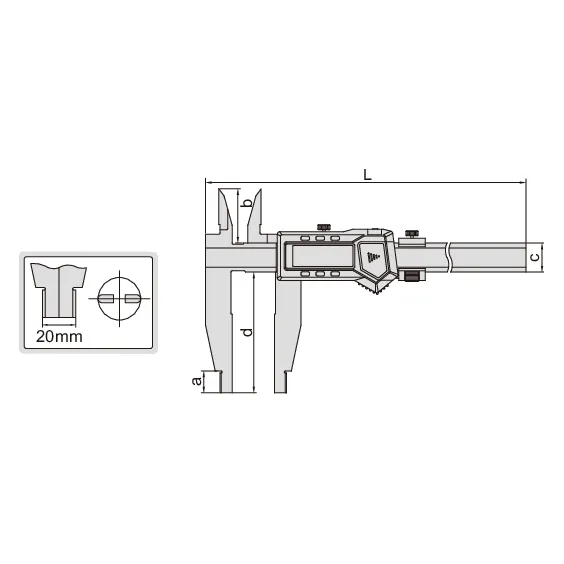 Insize Digital Caliper 0-1000mm / 0-40" Range Series 1136-1002