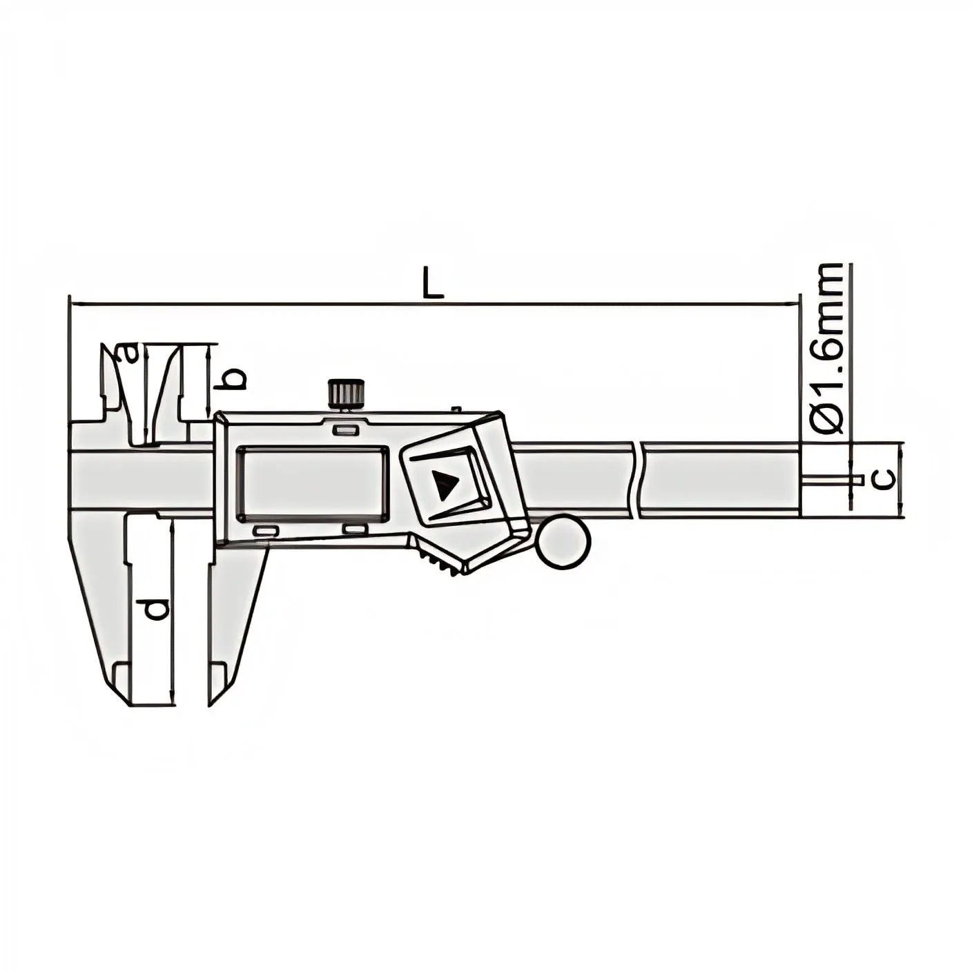 Insize Digital Caliper 0-150mm/0-6" Range Series 1119-150