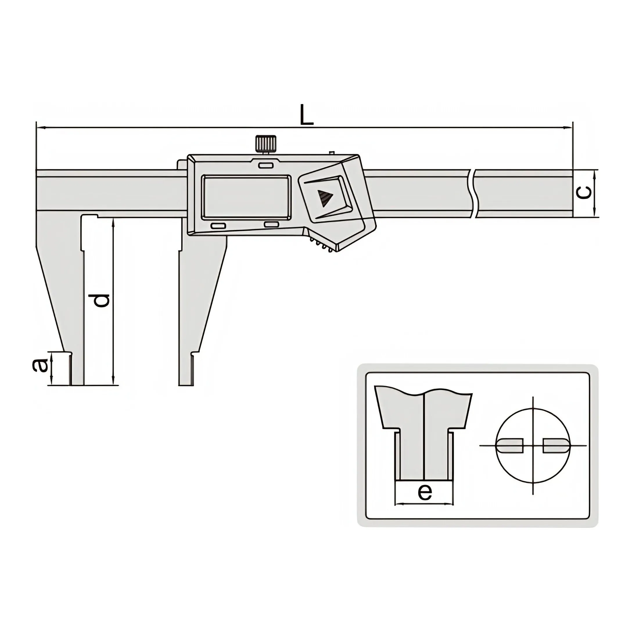 Insize Digital Caliper 0-200mm/0-8" Range Series 1170-200