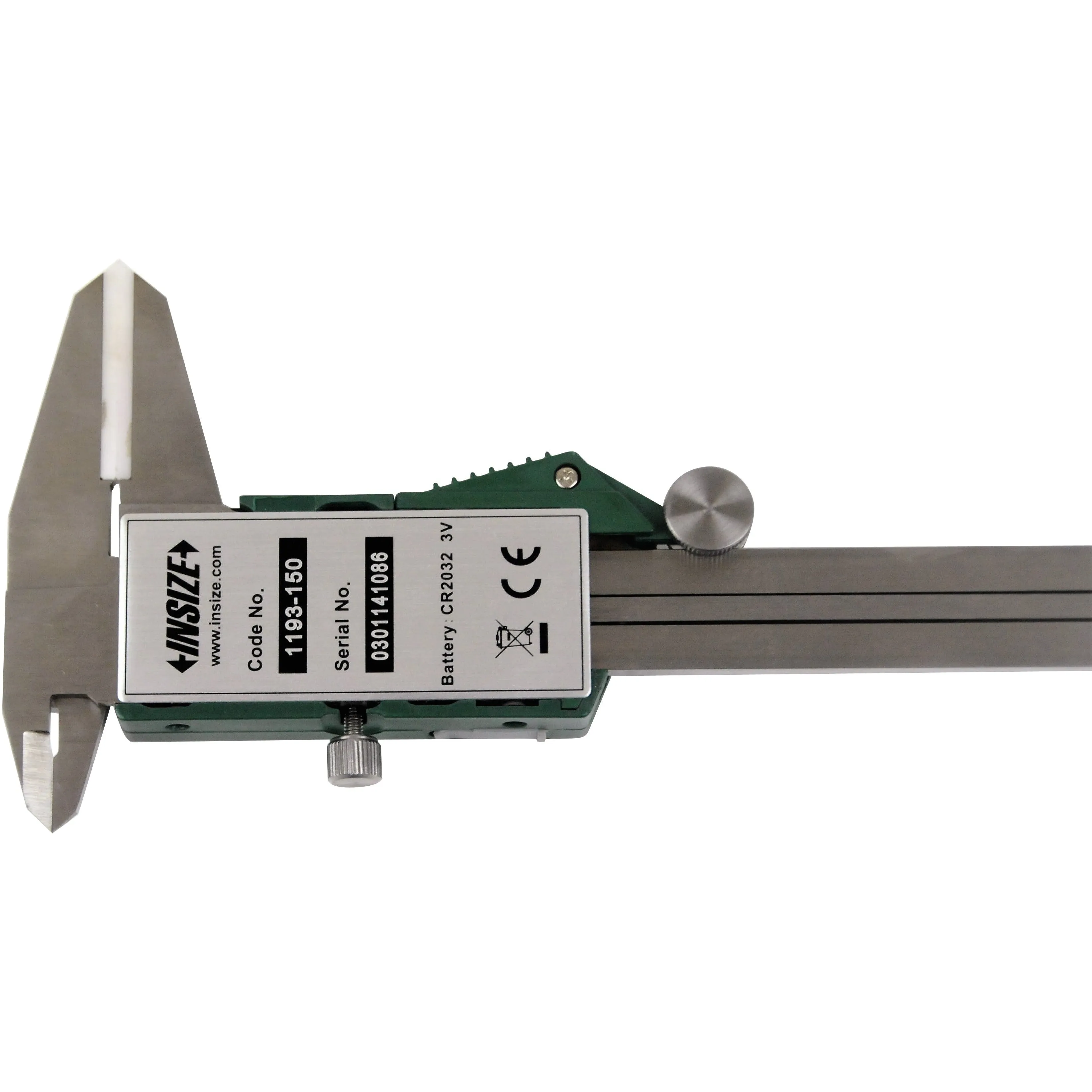 Insize Digital Caliper With Ceramic Tipped Jaws Range Series 1193-150