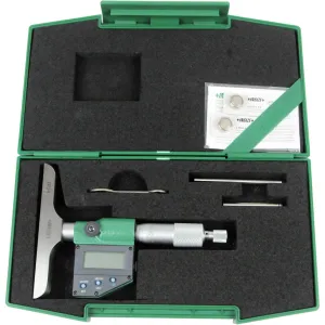 Insize Digital Depth Micrometer 0-50mm/0-2" Range Series 3540-50